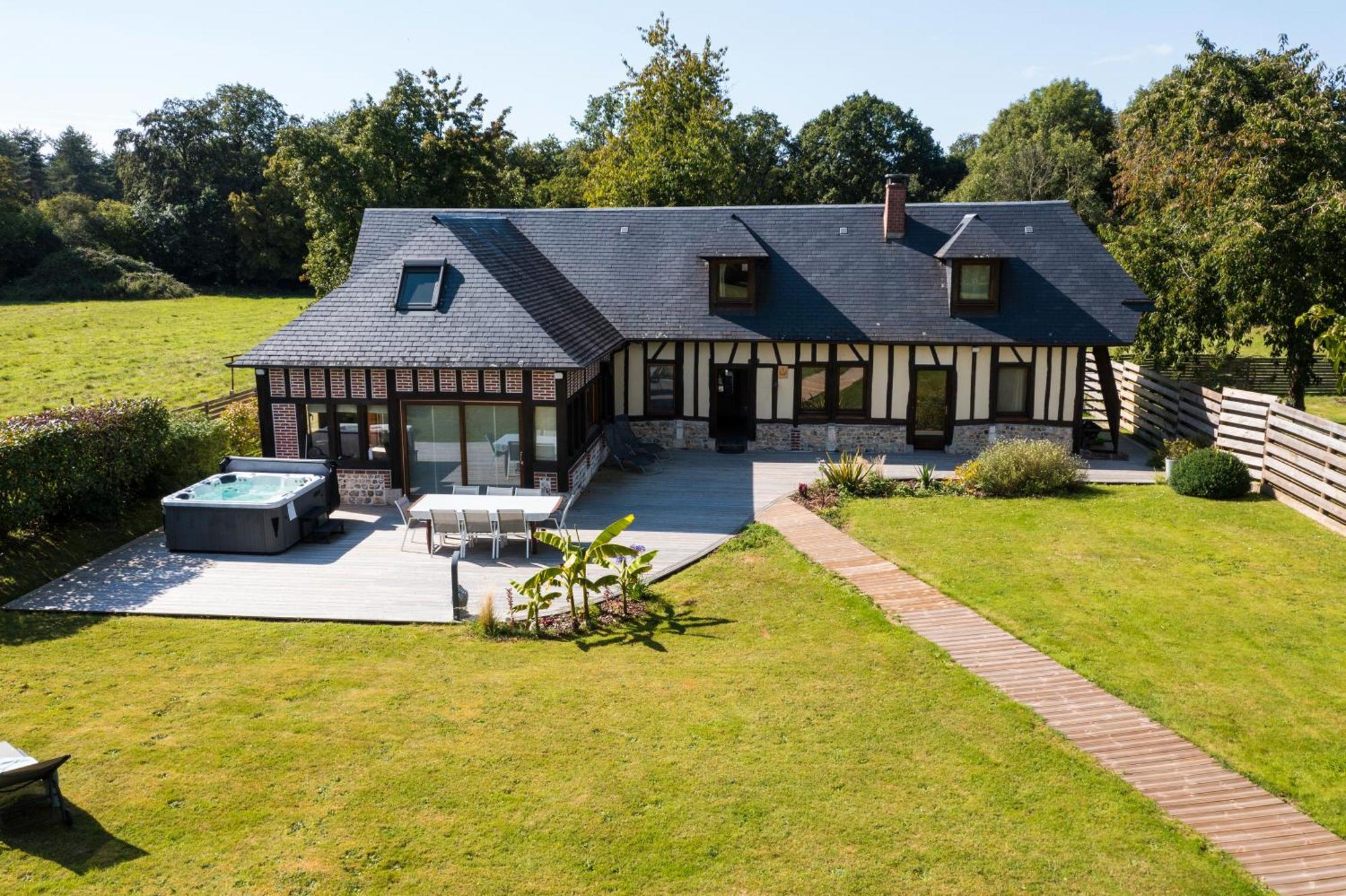 Gite Du Grestain / Spa Toutainville Exterior foto